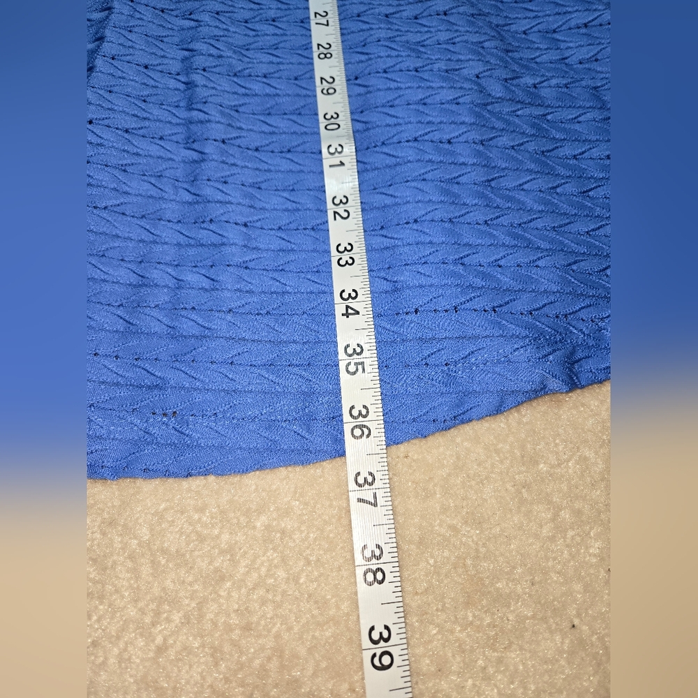 Donna Morgan Women's sz 10 Elegant Blue Sleeveless Dress - Picture 10 of 12
